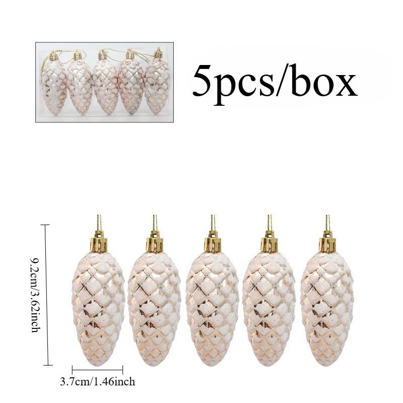 5Pcs Christmas Painted Pine Cone Balls Hanging Pendants Merry Christmas Tree Decoration for Home Xmas Ornament Gift 2025/2026 шампанського
5Pcs Christmas Painted Pine Cone Balls Hanging Pendants Merry Christmas Tree Decoration for Home Xmas Ornament Gift 2025/2026 шампанського
