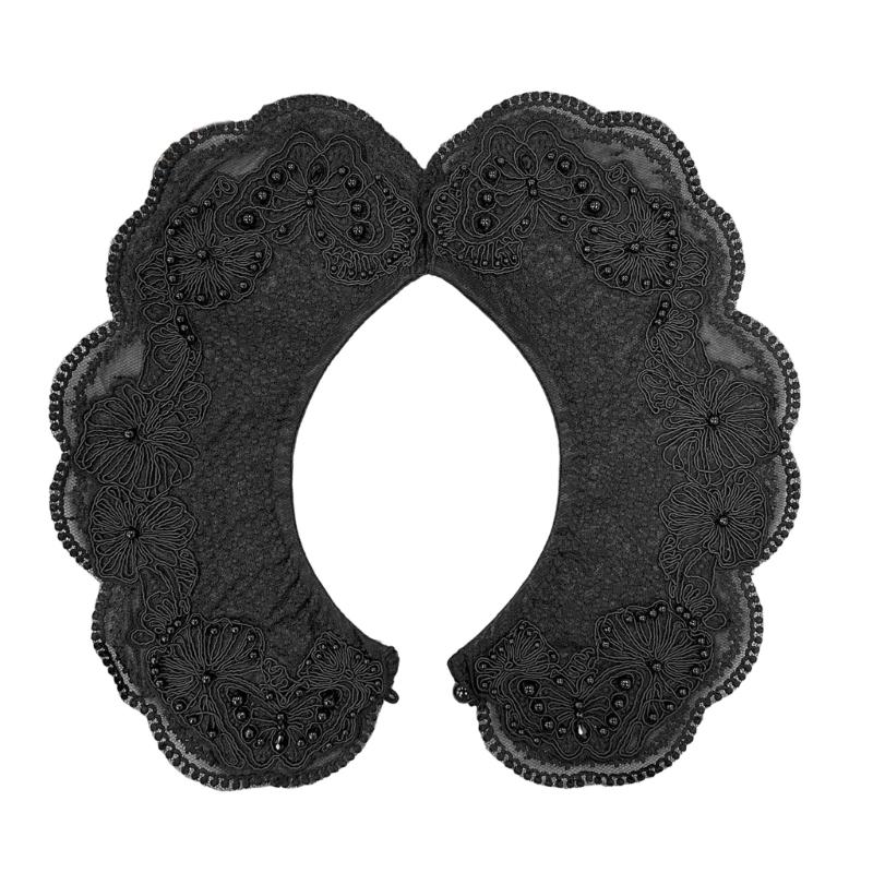 Embroidery Artificial Pearls Detachable Collar Women Fashion Accessories Comfortable Easy Attachment Decorative Collar чорний
Embroidery Artificial Pearls Detachable Collar Women Fashion Accessories Comfortable Easy Attachment Decorative Collar чорний