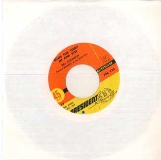 7inch Record BILL COLEMAN - Blues For Teddy / Jef And Stef / Wh PRC133 PRESIDENTHIFI 1959 France Jazz Used
7inch Record BILL COLEMAN - Blues For Teddy / Jef And Stef / Wh PRC133 PRESIDENTHIFI 1959 France Jazz Used