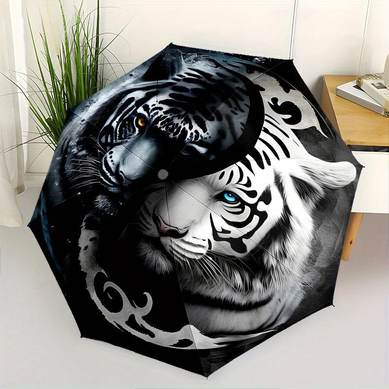 Tiger Yin Yang Theme Automatic Open/Close Umbrella, Portable 3 Fold Compact Umbrella for Men & Women, Valentine s Day Mother s Day Gift0725021
Tiger Yin Yang Theme Automatic Open/Close Umbrella, Portable 3 Fold Compact Umbrella for Men & Women, Valentine s Day Mother s Day Gift0725021