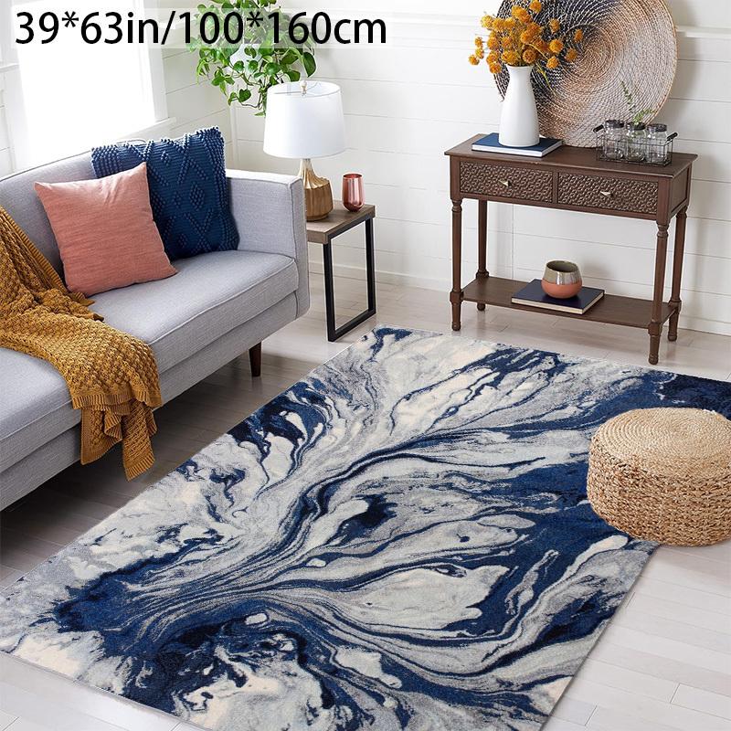 Abstract Watercolor Blue White Swirl Area Mat Plush Golden Diamond Velvet Non Slip Dot Backing Machine Washable Living Room Rug 50x80cm20x31in
Abstract Watercolor Blue White Swirl Area Mat Plush Golden Diamond Velvet Non Slip Dot Backing Machine Washable Living Room Rug 50x80cm20x31in