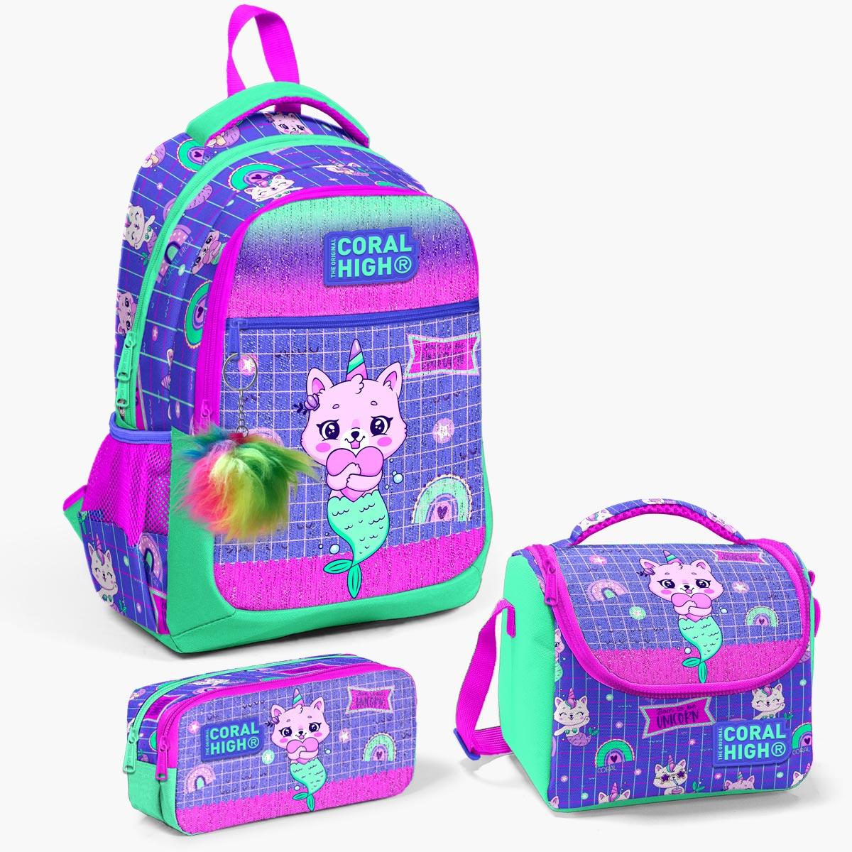 Coral High Kids Su Yeşili Lavanta Unicorn Kedi Desenli 3’lü Okul Çanta Seti SET0123478
Coral High Kids Su Yeşili Lavanta Unicorn Kedi Desenli 3’lü Okul Çanta Seti SET0123478