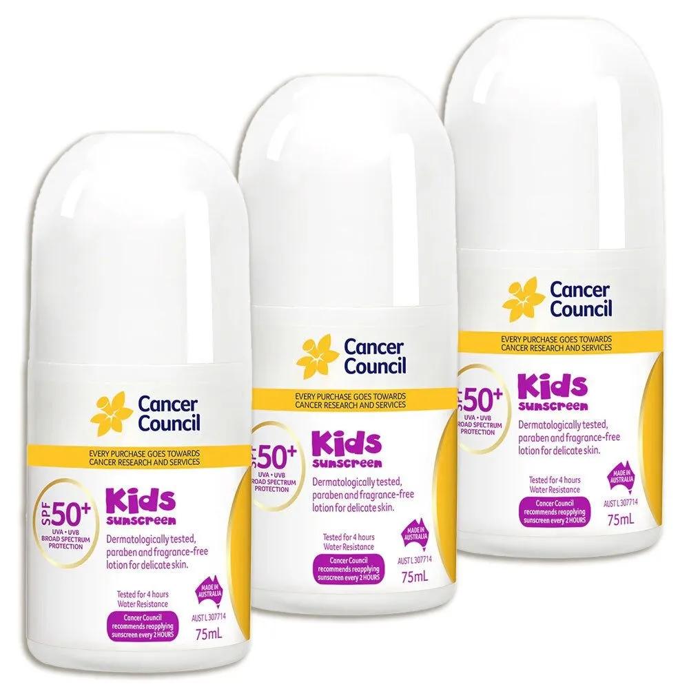 Children s Kids Sunscreen SPF50+ Roll-on Cancer Council 225ml
Children s Kids Sunscreen SPF50+ Roll-on Cancer Council 225ml