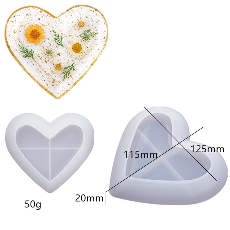 Concrete Heart Shape Silicone Molds DIY Handmade Epoxy Resin Jewelry Storage Tray Molds Plaster Flower Pot Mould Home Decor NONE
Concrete Heart Shape Silicone Molds DIY Handmade Epoxy Resin Jewelry Storage Tray Molds Plaster Flower Pot Mould Home Decor NONE