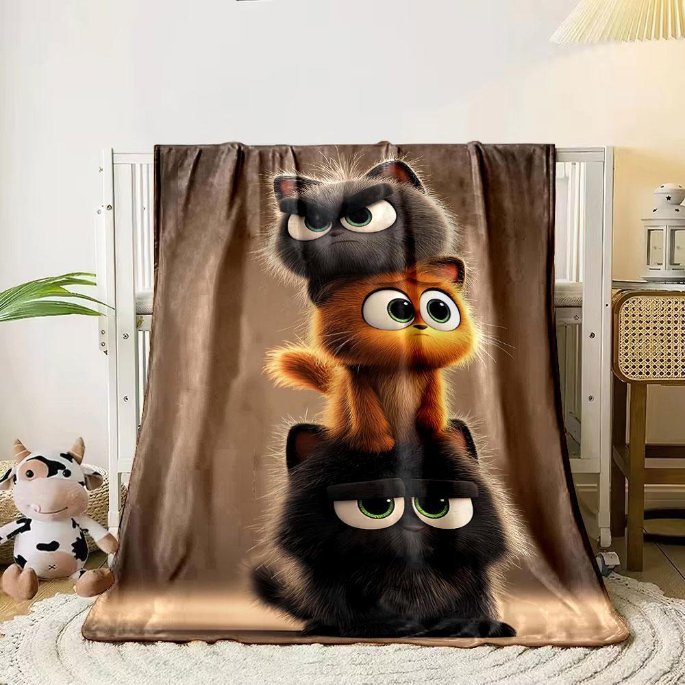 Three cute fluffy cats stacked vertically, with expressive large eyes. for all seasons blanket lunch break throw gift 80cm x 120cm
Three cute fluffy cats stacked vertically, with expressive large eyes. for all seasons blanket lunch break throw gift 80cm x 120cm
