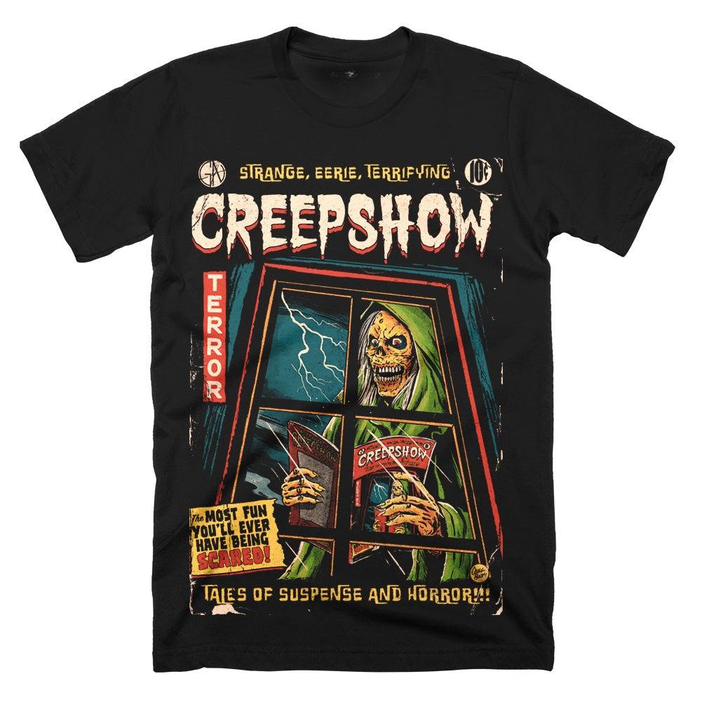 Creepshow TShirt Unisex Summer Retro Comic Horror Graphic Short Sleeve Oversized Streetwear Loose Fit Anthology Horror Fan Tee XL
Creepshow TShirt Unisex Summer Retro Comic Horror Graphic Short Sleeve Oversized Streetwear Loose Fit Anthology Horror Fan Tee XL