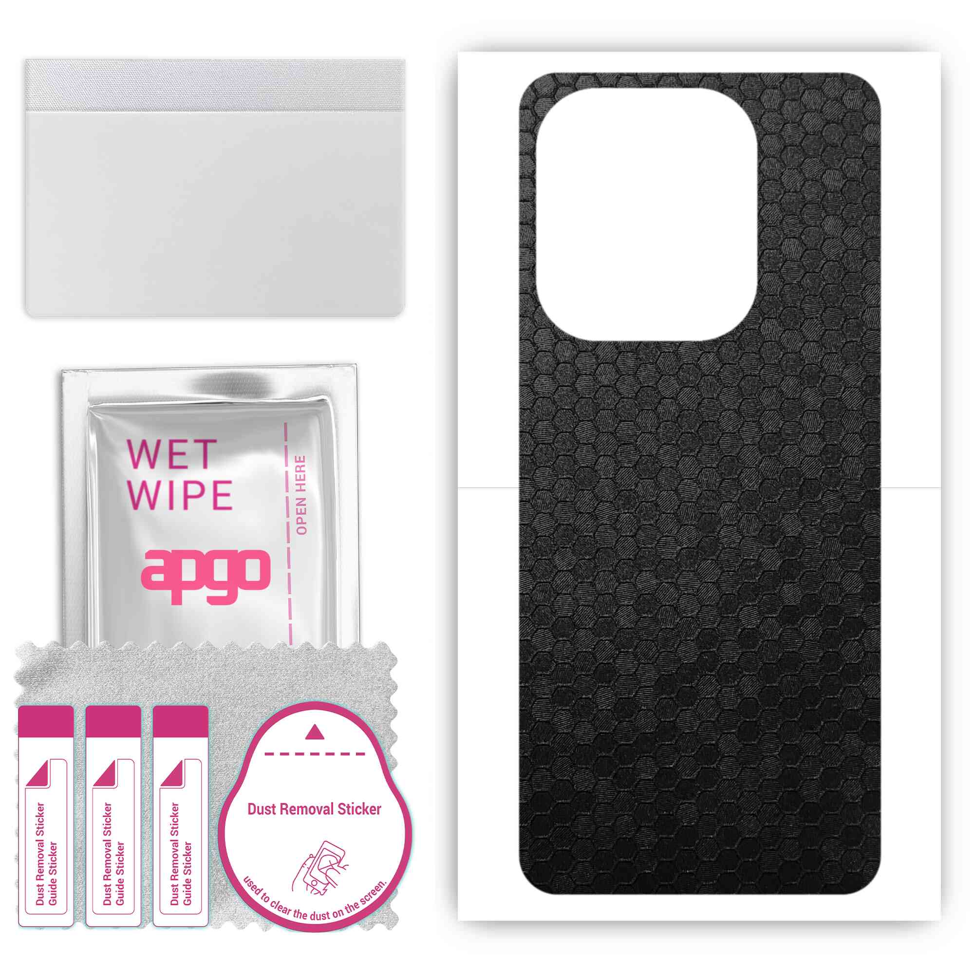 apgo Protective Skin Sticker for the back compatible with Tecno Pop 7 Pro, Wrap Film, Foil, Vinyl - Pattern Black Honeycomb
apgo Protective Skin Sticker for the back compatible with Tecno Pop 7 Pro, Wrap Film, Foil, Vinyl - Pattern Black Honeycomb