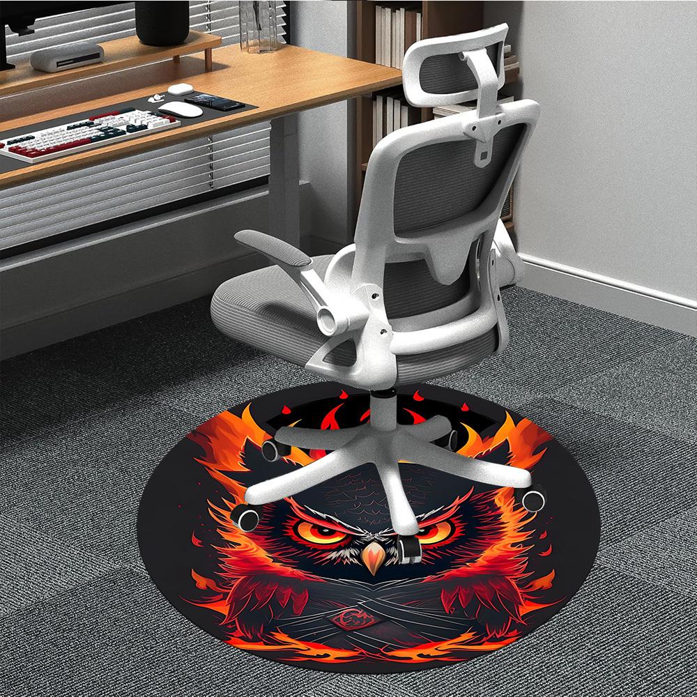 1PC Flaming Owl Office Round Area Rug, Mat Suitable For Office, Under Office Chairs Bedroom Living Room Home Decor, Room Deco 80cm
1PC Flaming Owl Office Round Area Rug, Mat Suitable For Office, Under Office Chairs Bedroom Living Room Home Decor, Room Deco 80cm