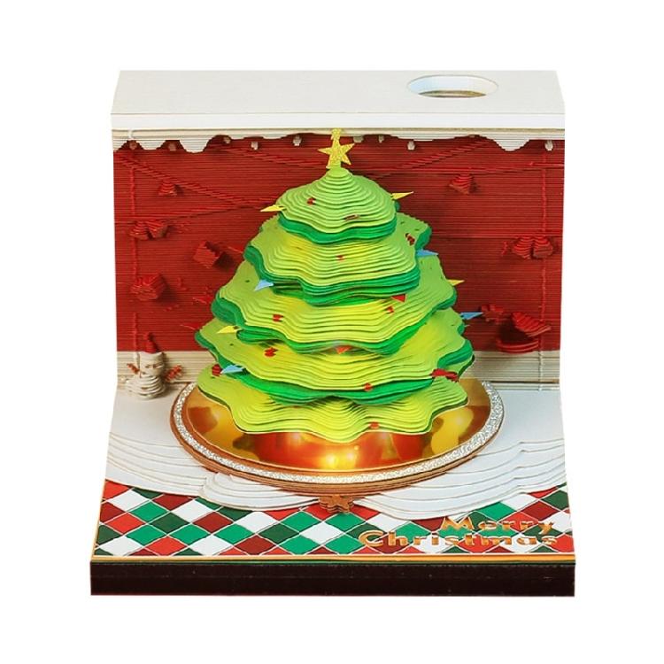 Christmas 3D Paper Carving Art Note Pad Tearable Page for Desk Ornament, Paper Sculpture Notepads with Pencil Holder 1
Christmas 3D Paper Carving Art Note Pad Tearable Page for Desk Ornament, Paper Sculpture Notepads with Pencil Holder 1