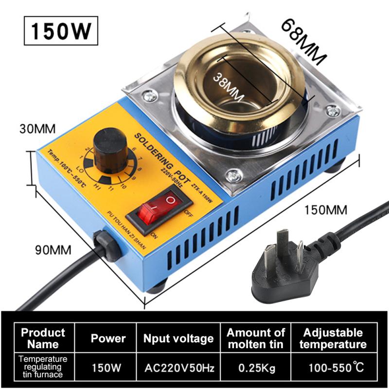 220 В переменного тока, регулируемая температура, припой, оловянная печь, плавильная печь, инструменты для распайки, круглый диаметр 150W
220 В переменного тока, регулируемая температура, припой, оловянная печь, плавильная печь, инструменты для распайки, круглый диаметр 150W