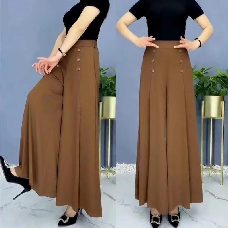 Summer Thin Wide Leg Pants Women Loose Mom Pants Drapey High End Anti Wrinkle Premium Long Trousers Garment S темно-коричневого кольору
Summer Thin Wide Leg Pants Women Loose Mom Pants Drapey High End Anti Wrinkle Premium Long Trousers Garment S темно-коричневого кольору