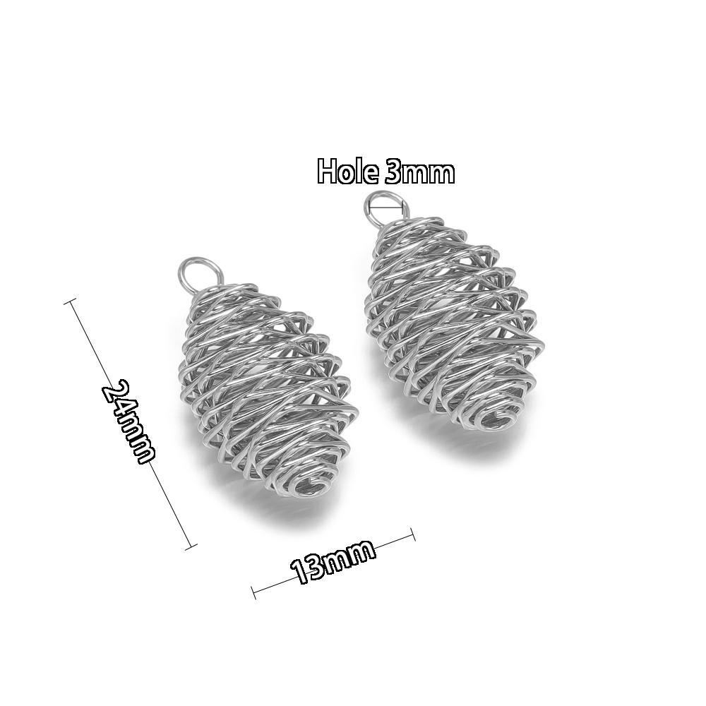 5pcs Stainless Steel Wire Coil Thread Spring Charms for DIY Necklace Pendant Jewelry Earrings Making Bracelets Supplies in Bulk
5pcs Stainless Steel Wire Coil Thread Spring Charms for DIY Necklace Pendant Jewelry Earrings Making Bracelets Supplies in Bulk