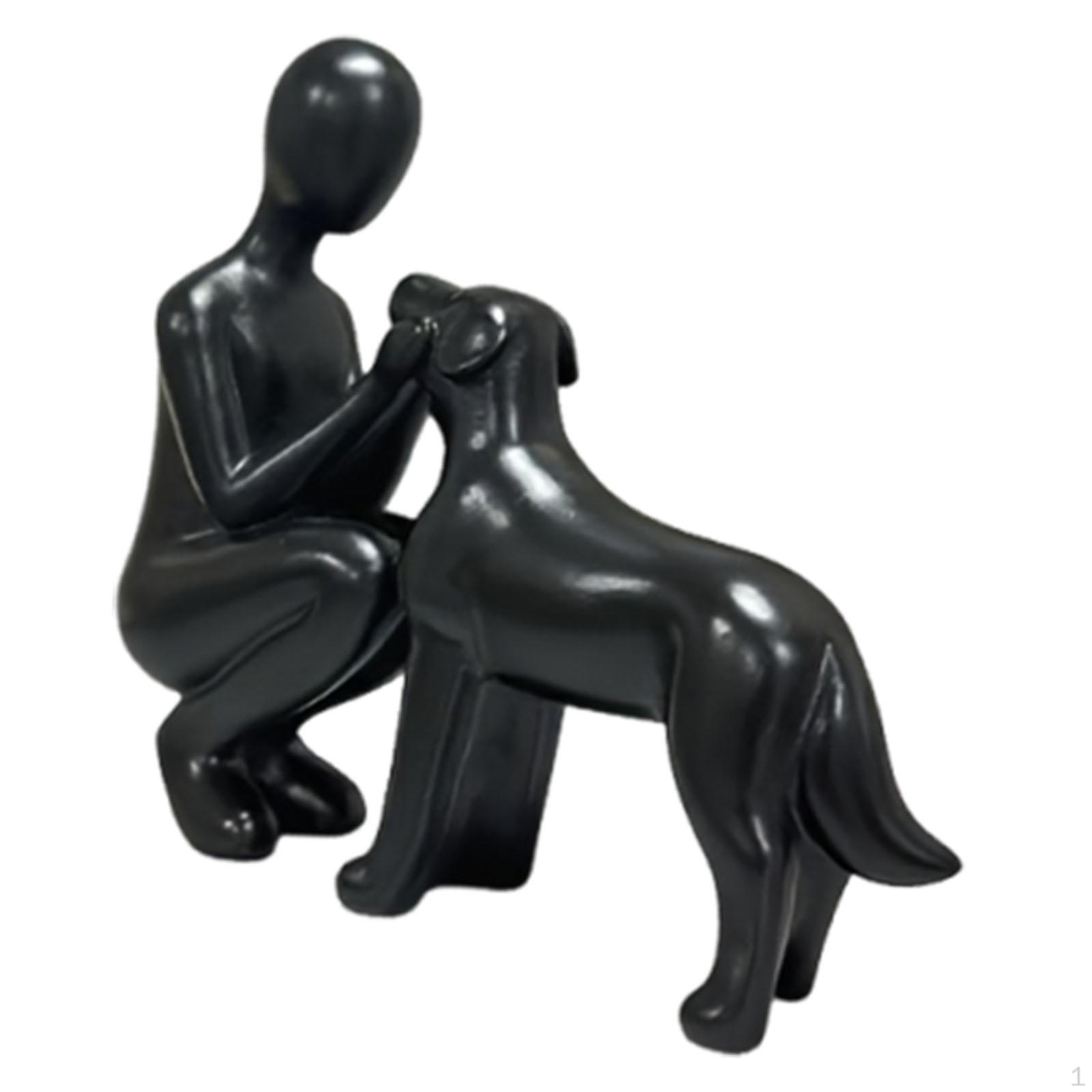 Decorative Desktop Figurine Featuring A Human Figure And Pet. Versatile Adorable Design for чёрный
Decorative Desktop Figurine Featuring A Human Figure And Pet. Versatile Adorable Design for чёрный