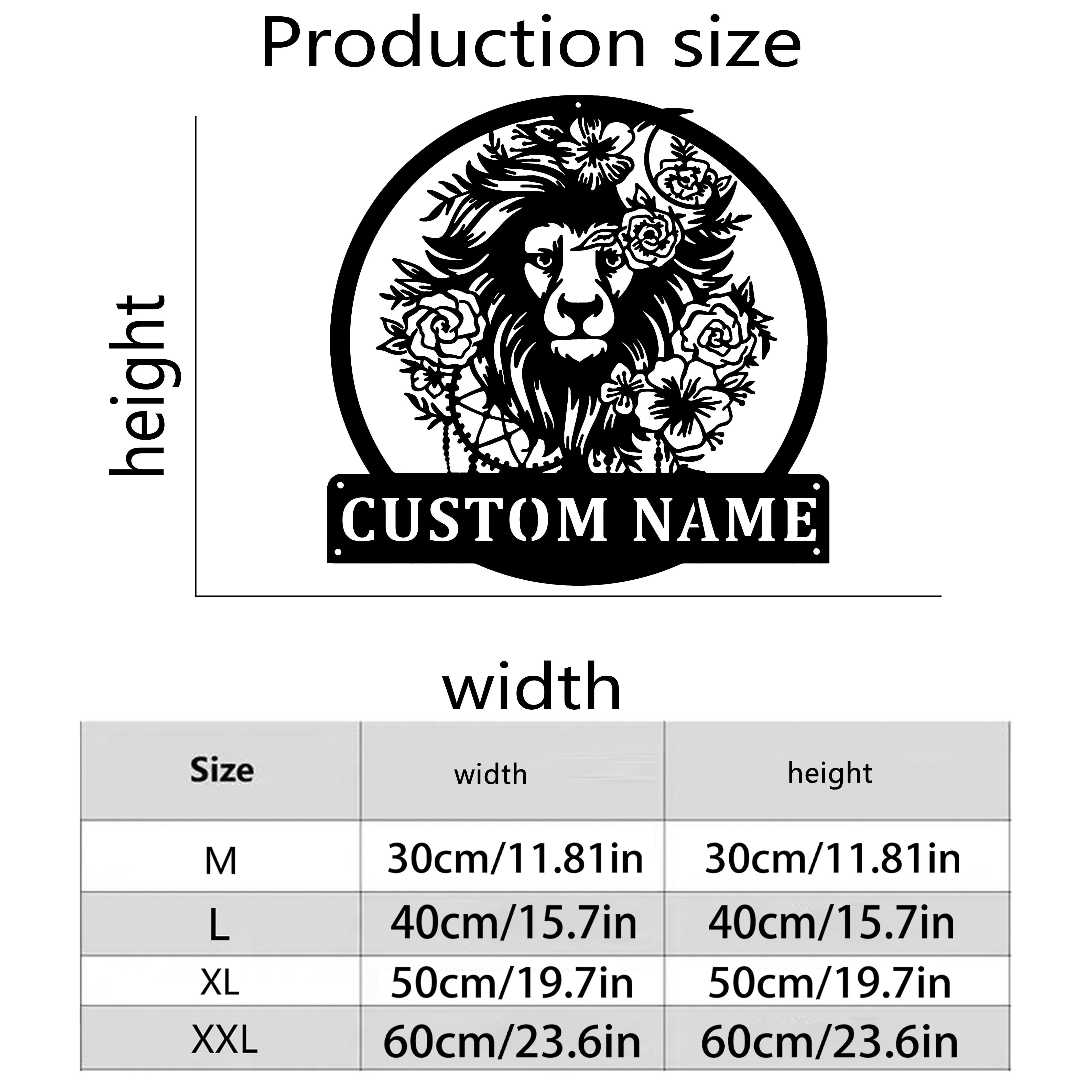Unique Customizable Metal Sign Lion Silhouette Matte Finish for Home Outdoor Holiday Gift 30cm
Unique Customizable Metal Sign Lion Silhouette Matte Finish for Home Outdoor Holiday Gift 30cm
