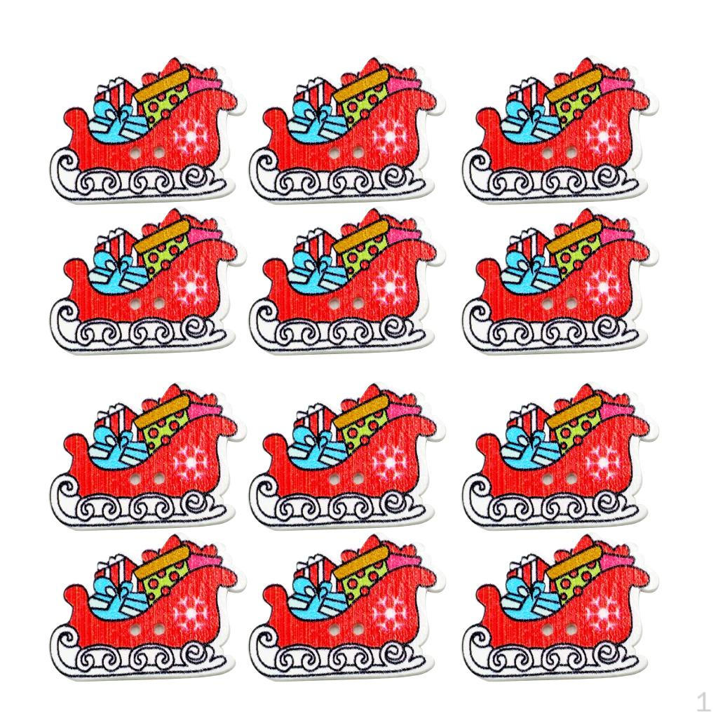 50 Pieces Wood Christmas Sled Sleigh Decorative Buttons Embellishments for Kids Craft
50 Pieces Wood Christmas Sled Sleigh Decorative Buttons Embellishments for Kids Craft