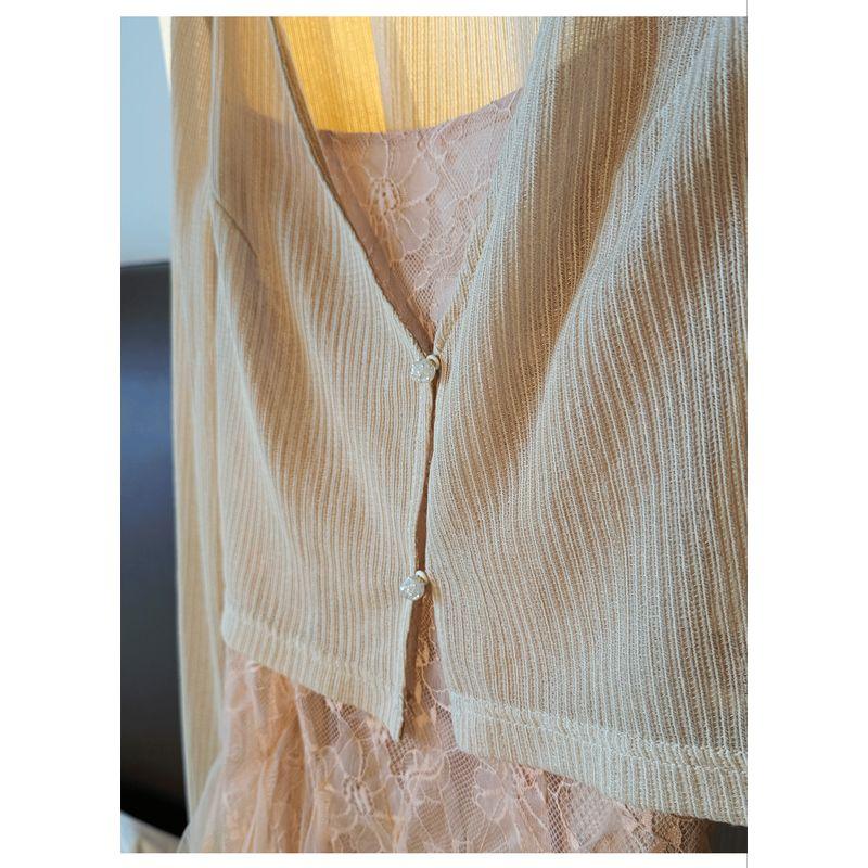 A-Pang Plus Size Women s Clothing Spring/Summer New Fairy-Like Gentle and Delicate Princess Lace Mesh Dress Q8716 Apricot Cardigan L
A-Pang Plus Size Women s Clothing Spring/Summer New Fairy-Like Gentle and Delicate Princess Lace Mesh Dress Q8716 Apricot Cardigan L