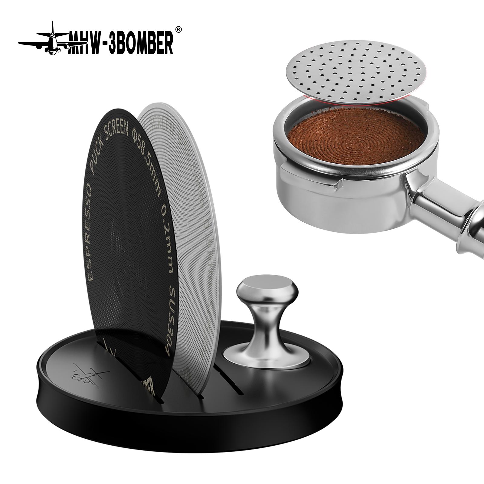 MHW-3BOMBER 51/53/58.5mm Espresso Puck Screen 0.8/0.2mm Thickness Stainless Steel Reusable Coffee Filter Coffee Tools
MHW-3BOMBER 51/53/58.5mm Espresso Puck Screen 0.8/0.2mm Thickness Stainless Steel Reusable Coffee Filter Coffee Tools