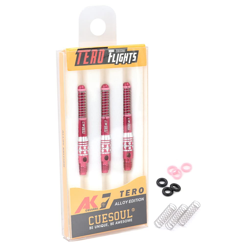 CUESOUL TERO System AK7 Telescopic Aluminum Dart Set of 3 Built-in Shaft, - D37.2mm (CS-AK7L-2D37)
CUESOUL TERO System AK7 Telescopic Aluminum Dart Set of 3 Built-in Shaft, - D37.2mm (CS-AK7L-2D37)