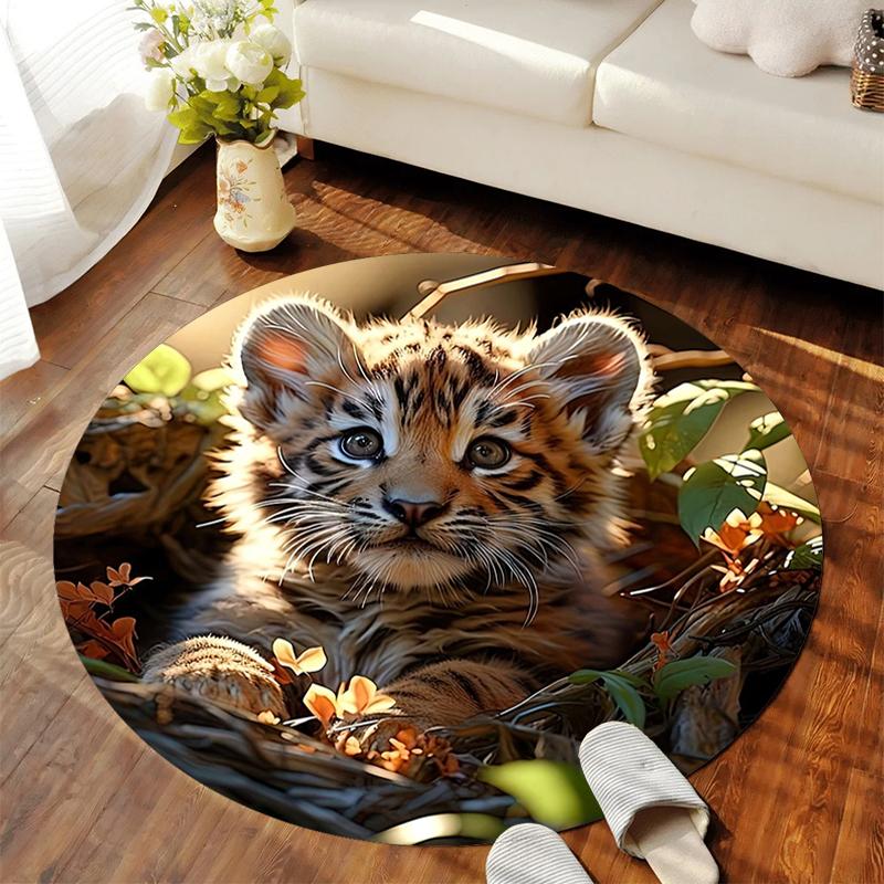 1Pc Tiger theme Circular Print Rug - home decoration Carpet For Living Room Bedroom Flooring Computer Chair Area Rug 80x80cm( 31x31in)
1Pc Tiger theme Circular Print Rug - home decoration Carpet For Living Room Bedroom Flooring Computer Chair Area Rug 80x80cm( 31x31in)