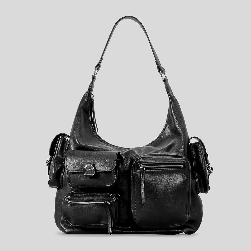 Women Stylish Armpit Bag Large Capacity PU Vintage Underarm Bag Trendy Handbag Solid Color Multi-pockets for Outdoor Travel
Women Stylish Armpit Bag Large Capacity PU Vintage Underarm Bag Trendy Handbag Solid Color Multi-pockets for Outdoor Travel