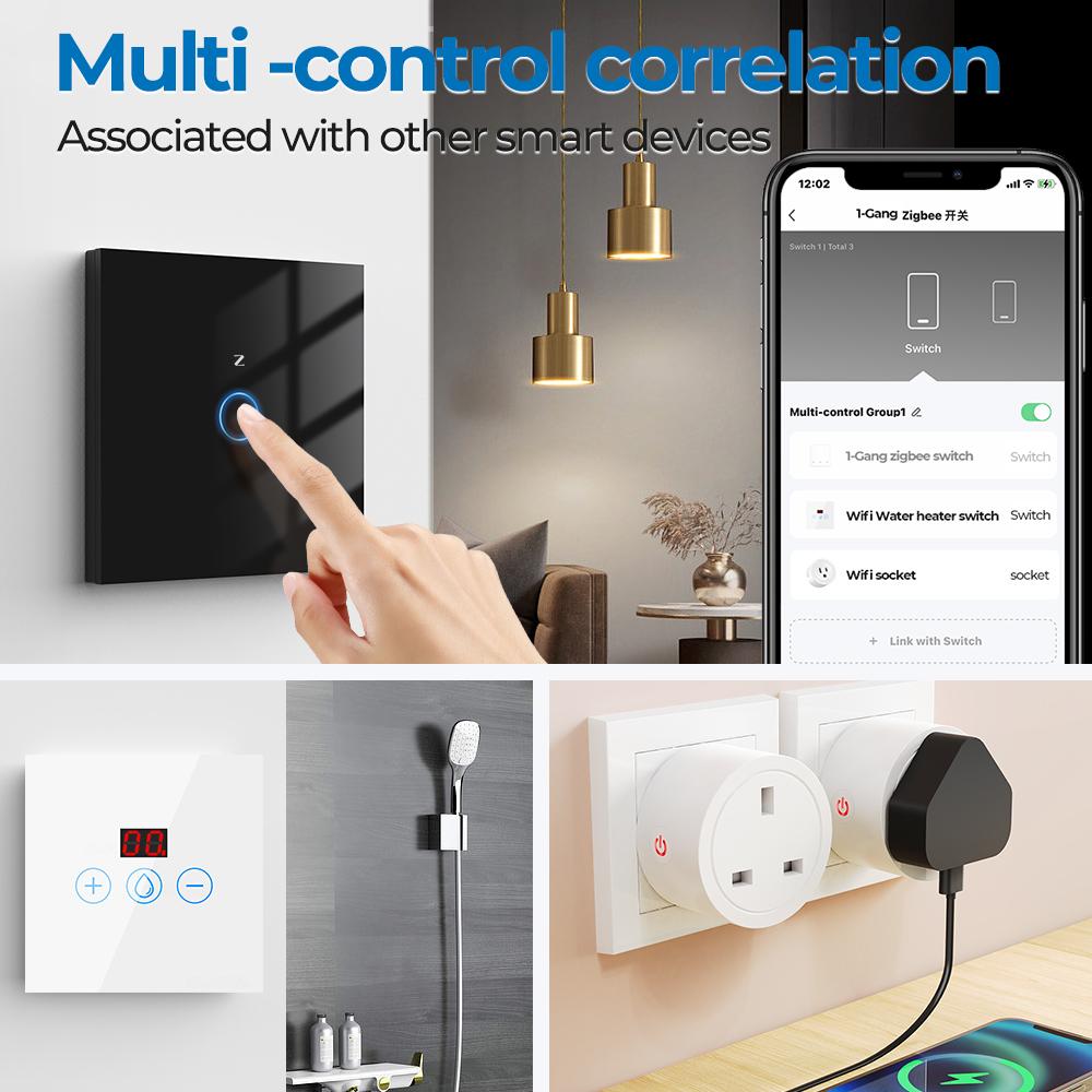 SMATRUL Tuya Eu Zigbee Smart Touch Switch Light 1/2/3 Gang Wall On Off Magnetic Latching Relay For Alexa Google Home Smart
SMATRUL Tuya Eu Zigbee Smart Touch Switch Light 1/2/3 Gang Wall On Off Magnetic Latching Relay For Alexa Google Home Smart