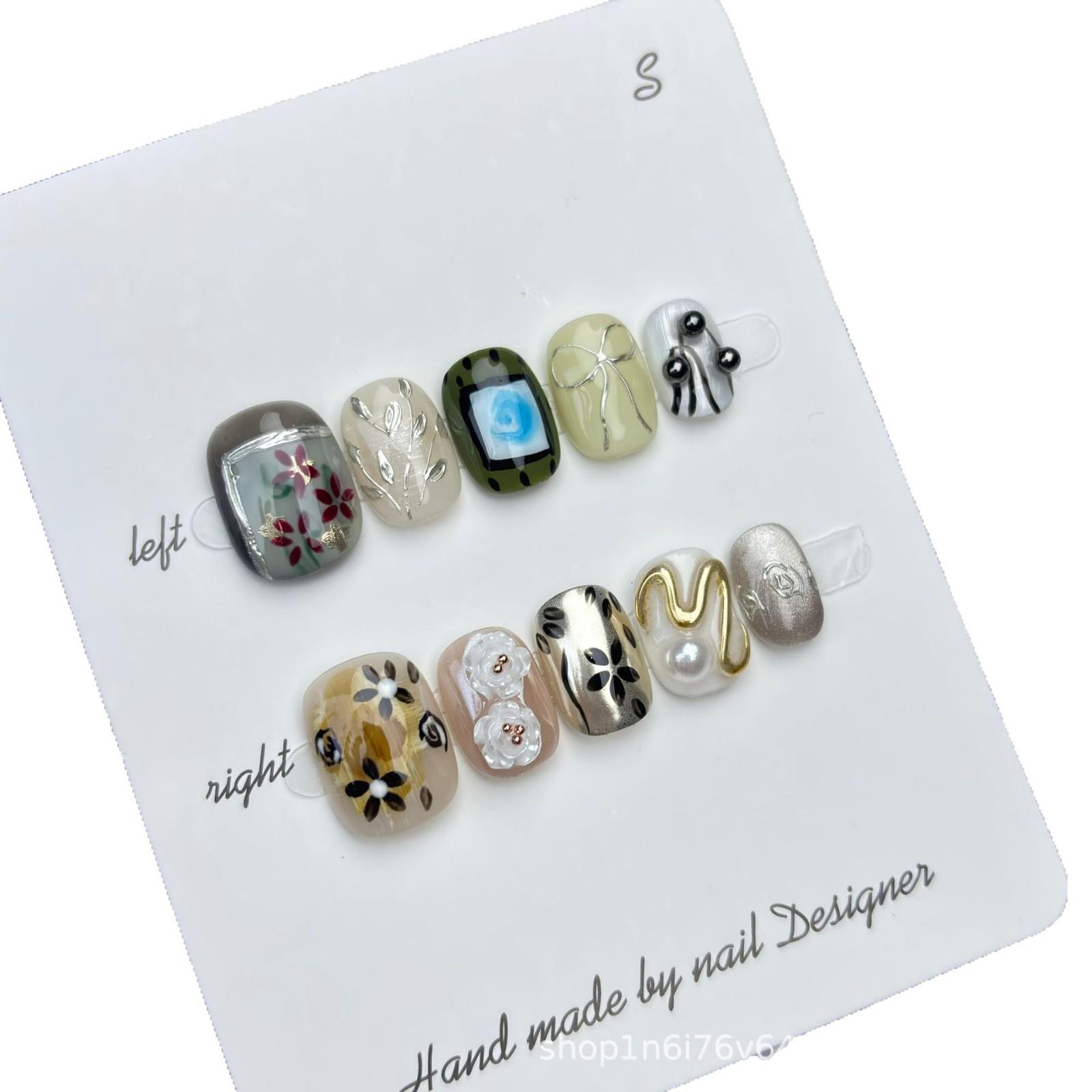 In the Mood for Love Handmade Painted Wearable Nails - Unique Finished Fake Nail Stickers Extra Small
In the Mood for Love Handmade Painted Wearable Nails - Unique Finished Fake Nail Stickers Extra Small