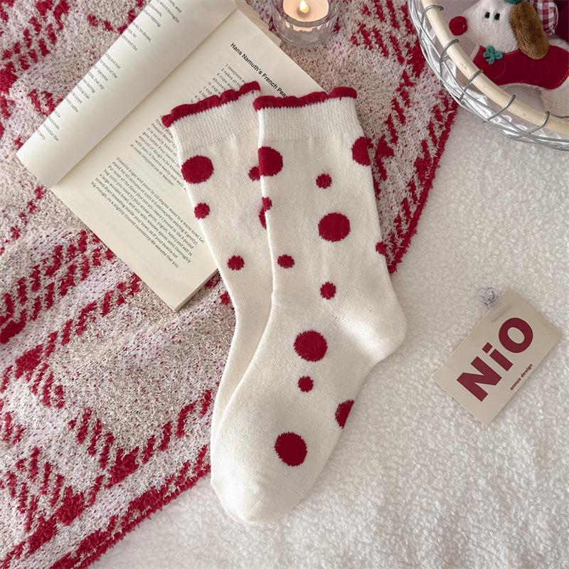 Socks, Big Wool Socks, Warmth, Thickened Red Socks, Stacked Socks, Embroidered Warm Velvet, Horse Year Tube One size fits all
Socks, Big Wool Socks, Warmth, Thickened Red Socks, Stacked Socks, Embroidered Warm Velvet, Horse Year Tube One size fits all