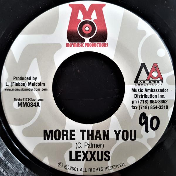 7inch Record LEXXUS - More Than You MM084 Mo Music Produ 2001 US Reggae, Ska & Dub Used
7inch Record LEXXUS - More Than You MM084 Mo Music Produ 2001 US Reggae, Ska & Dub Used