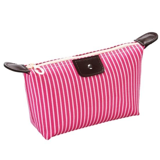 Striped Cosmetic Bag Portable Zippered Small Makeup Bag Foldable Stylish Toiletry Bag for Makeup Brushes Skincare Products рожевий червоний колір
Striped Cosmetic Bag Portable Zippered Small Makeup Bag Foldable Stylish Toiletry Bag for Makeup Brushes Skincare Products рожевий червоний колір