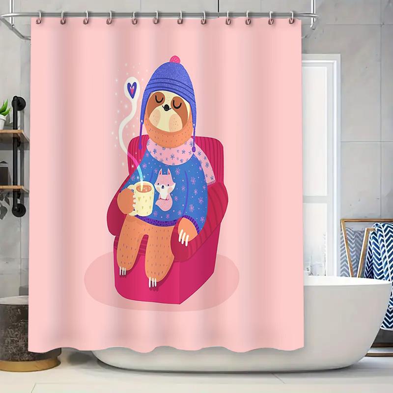 Cute Sloth Holding Coffee Cozy Bathroom Shower Curtain Forest Animal Nature Decor Home Sweet Home Gift Idea Rustic Farmhouse Sty W60H190(CM)-1 Pcs
Cute Sloth Holding Coffee Cozy Bathroom Shower Curtain Forest Animal Nature Decor Home Sweet Home Gift Idea Rustic Farmhouse Sty W60H190(CM)-1 Pcs