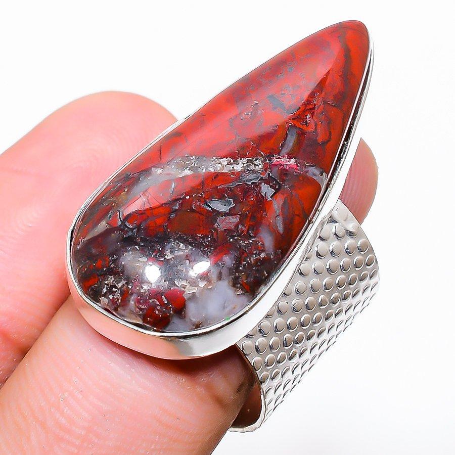 Ювелирное кольцо из стерлингового серебра 925 пробы с агатом Lake Superior, размер 7 S8E03
Ювелирное кольцо из стерлингового серебра 925 пробы с агатом Lake Superior, размер 7 S8E03