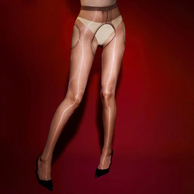 Women Sexy Oil Shiny High Waist Pantyhose 0D Ultra Thin Transparent Nightclub Wear Erotic Four Side Open Crotch Tights Costume M
Women Sexy Oil Shiny High Waist Pantyhose 0D Ultra Thin Transparent Nightclub Wear Erotic Four Side Open Crotch Tights Costume M