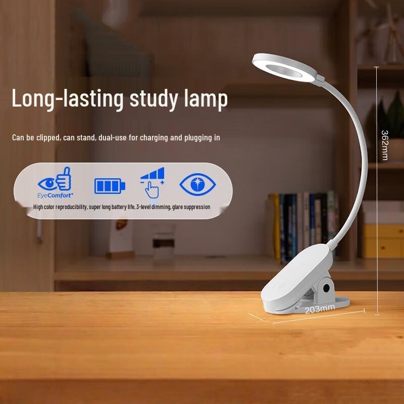 Philips Акумуляторна світлодіодна настільна лампа з затискачем
Philips Акумуляторна світлодіодна настільна лампа з затискачем