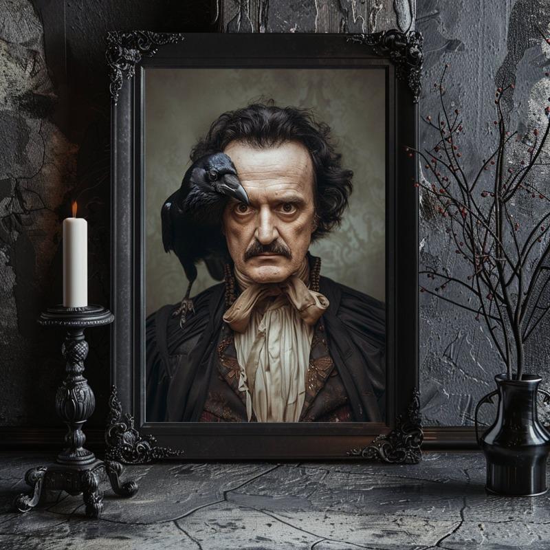 Edgar Allan Poe Poster Gothic Styles Victorian Raven Dark Academy Canvas Painting Retro Library Wall Art Living Room Home Decor 21cm×30cm NoFrame
Edgar Allan Poe Poster Gothic Styles Victorian Raven Dark Academy Canvas Painting Retro Library Wall Art Living Room Home Decor 21cm×30cm NoFrame