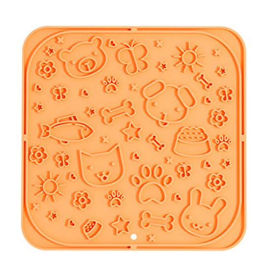 Dogs Cats Silicone Lick Mat Anti-choking Anxiety Relief Square Paw Shape Pet Food Mat with Suction Cup Slow Eating Puzzle Feeder Licking Mat B помаранчевий
Dogs Cats Silicone Lick Mat Anti-choking Anxiety Relief Square Paw Shape Pet Food Mat with Suction Cup Slow Eating Puzzle Feeder Licking Mat B помаранчевий