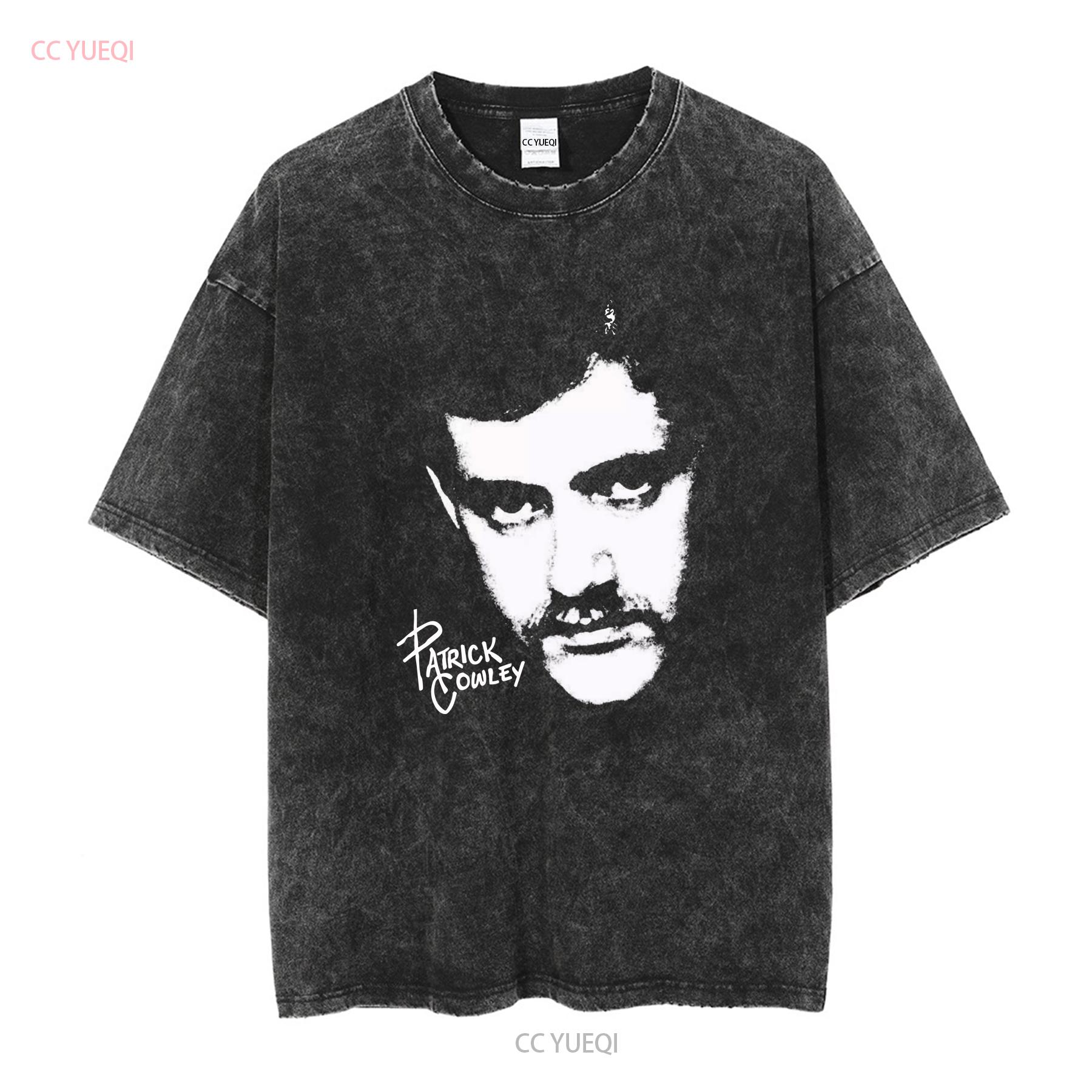 Signature Patrick Cowley T Shirt Black long or short sleeves vintage Washed streetwear fashion Breathable Casual Versatile Soft L
Signature Patrick Cowley T Shirt Black long or short sleeves vintage Washed streetwear fashion Breathable Casual Versatile Soft L