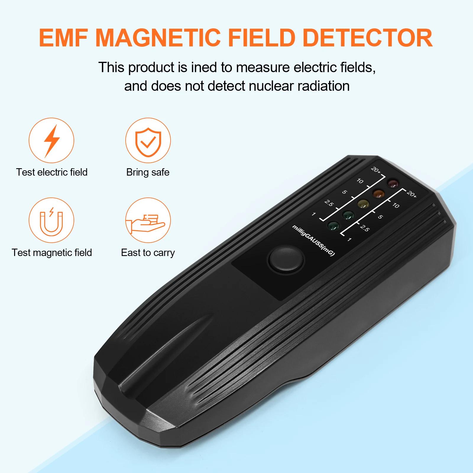 Portable Electromagnetic Radiation Detector 5 LED Gauss Meter Handheld Radio Frequency Field Tester for Electrical Instruments
Portable Electromagnetic Radiation Detector 5 LED Gauss Meter Handheld Radio Frequency Field Tester for Electrical Instruments