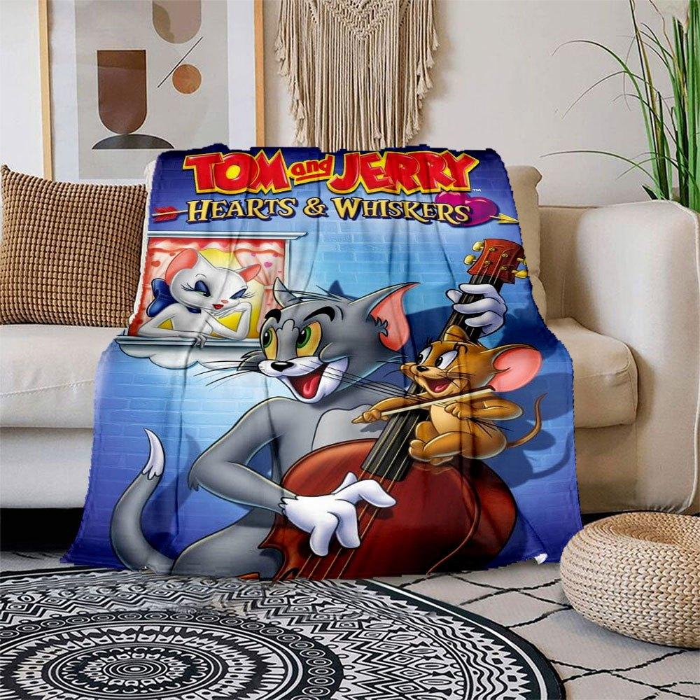 Tom & Jerry Hearts & Whiskers: Valentine s Day Special (2014) PosterBlanket Flannel Throw Blanket for Sofa, Bed, Travel, Camping, Office 100x150cm
Tom & Jerry Hearts & Whiskers: Valentine s Day Special (2014) PosterBlanket Flannel Throw Blanket for Sofa, Bed, Travel, Camping, Office 100x150cm