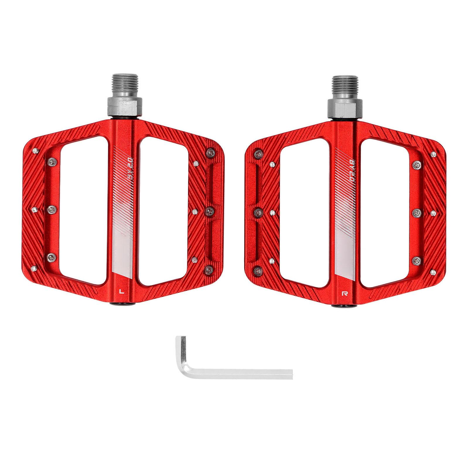 1 Pair Cycling Pedals Aluminum Alloy Lightweight Non Slip Enlarged Universal Riding Pedals Red
1 Pair Cycling Pedals Aluminum Alloy Lightweight Non Slip Enlarged Universal Riding Pedals Red
