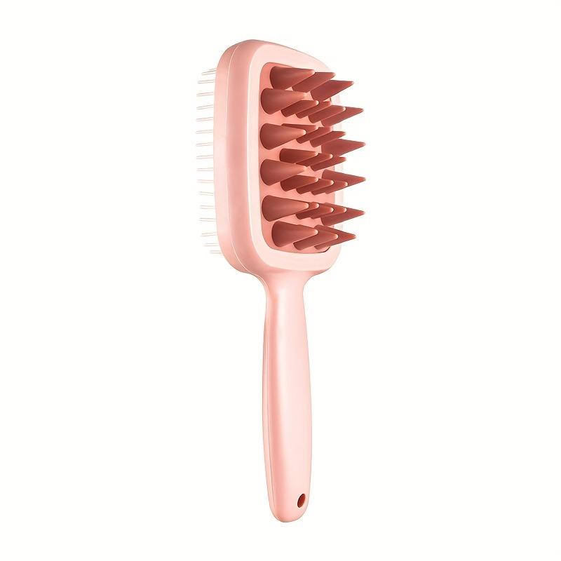 Dual-Sided Thick and Fine Tooth Scalp Massage Comb - Portable Handheld Shampoo Brush, Wet and Dry Use, ABS Plastic Handle with Rubber Bristles 1pc рожевий
Dual-Sided Thick and Fine Tooth Scalp Massage Comb - Portable Handheld Shampoo Brush, Wet and Dry Use, ABS Plastic Handle with Rubber Bristles 1pc рожевий