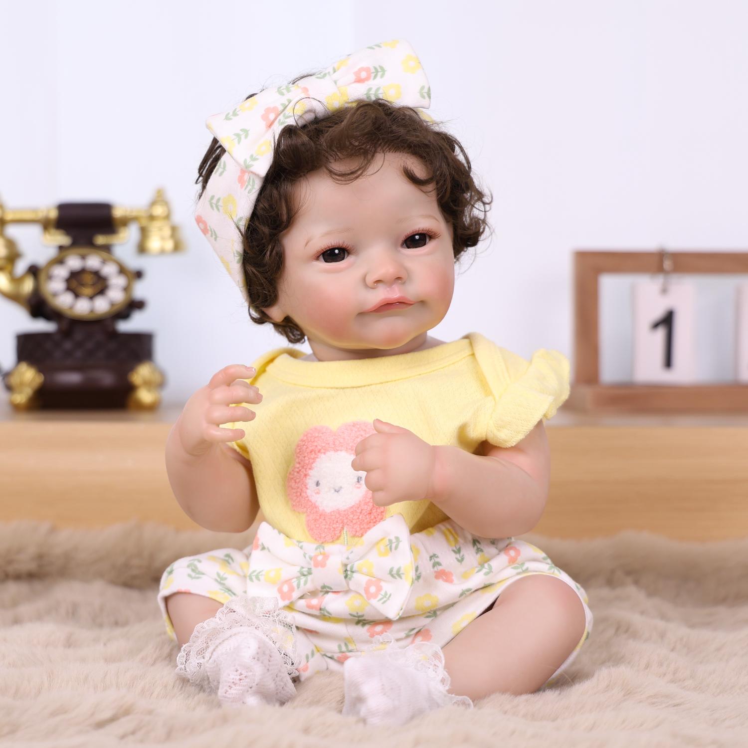 18 Inch Reborn Baby Doll Full Silicone Vinyl Realistic 3D Skin Cute Newborn Babies Doll Birthday Gift for Children 18 inch
18 Inch Reborn Baby Doll Full Silicone Vinyl Realistic 3D Skin Cute Newborn Babies Doll Birthday Gift for Children 18 inch