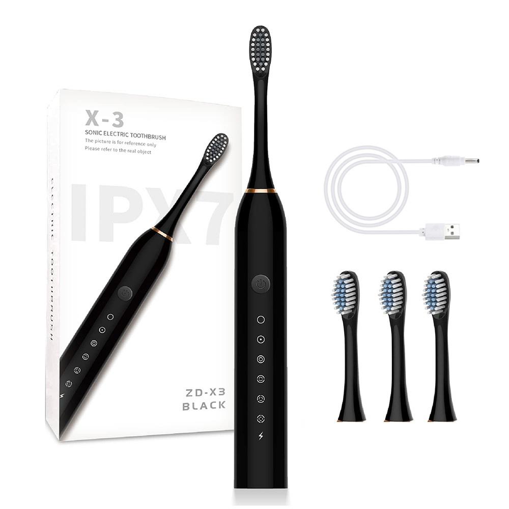 6 Modes Sonic Electric Toothbrush USB Rechargeable Tooth Brush Adult Washable Teeth Whitening and Cleaning Brush X.Q.M.Q X-3
6 Modes Sonic Electric Toothbrush USB Rechargeable Tooth Brush Adult Washable Teeth Whitening and Cleaning Brush X.Q.M.Q X-3