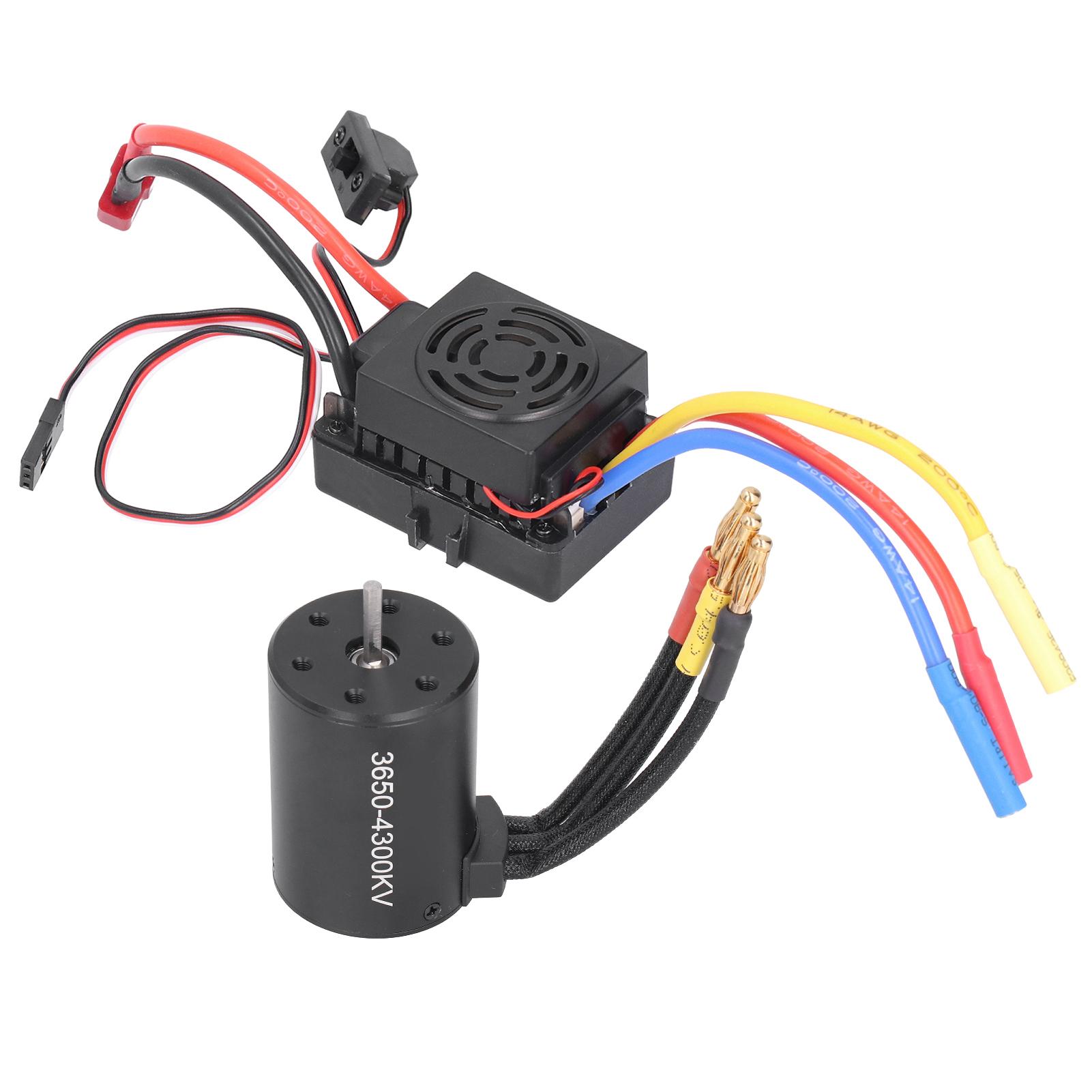 3650 Waterproof 4300KV Brushless Motor 60A Brushless ESC Accessory Set for 1/10 RC Car
3650 Waterproof 4300KV Brushless Motor 60A Brushless ESC Accessory Set for 1/10 RC Car