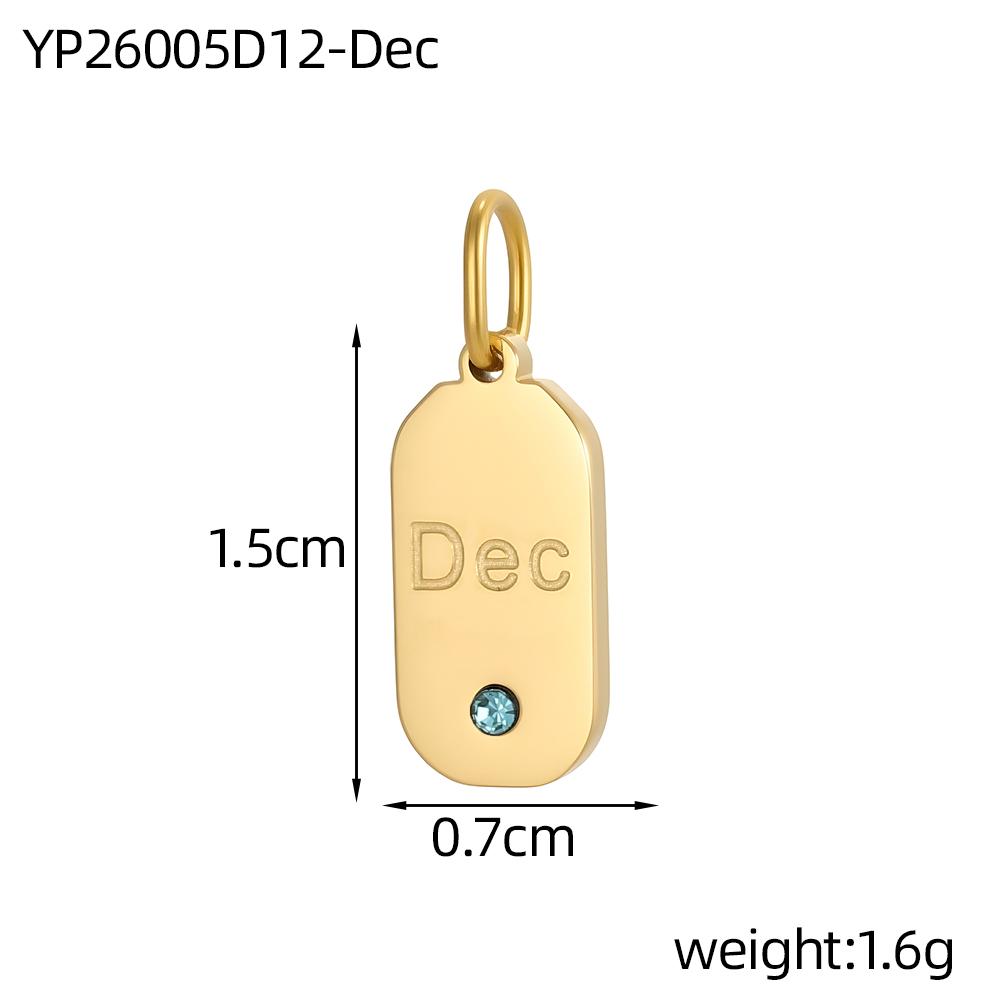 CARLIDANA Dainty Square Pendant Gold Plated Stainless Steel Birthstone CZ Personalized Charm Birthday Jewelry Gifts Women Men
CARLIDANA Dainty Square Pendant Gold Plated Stainless Steel Birthstone CZ Personalized Charm Birthday Jewelry Gifts Women Men