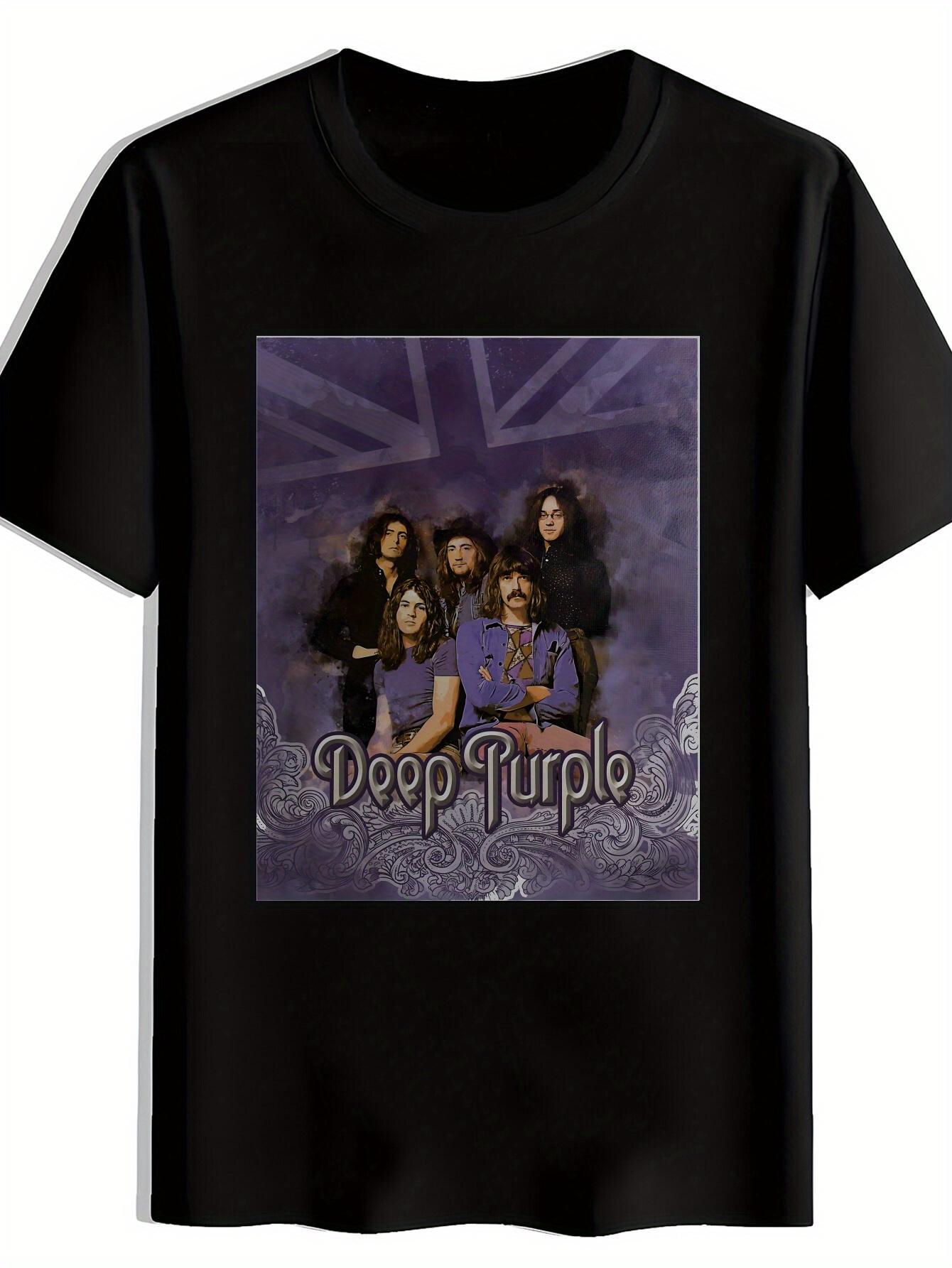 Vintage Rock Band Graphic T-shirt - Purple & Black Retro Music Print Short Sleeve Tee XXXL
Vintage Rock Band Graphic T-shirt - Purple & Black Retro Music Print Short Sleeve Tee XXXL