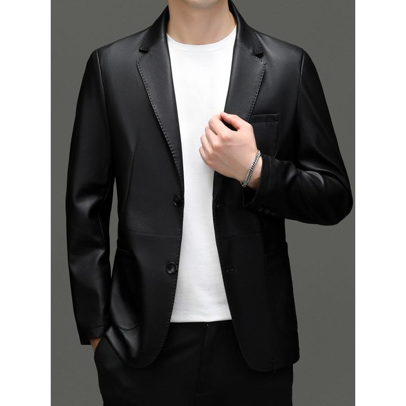 Весенняя и осенняя куртка из натуральной кожи, мужской костюм, короткая кожаная куртка из овчины XL