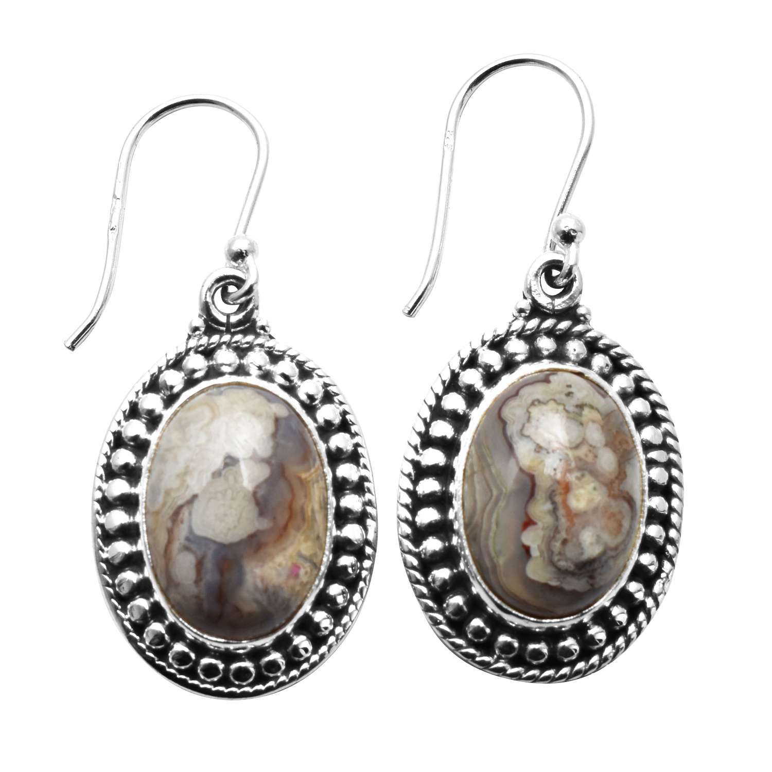Crazy Lace Agate Gemstone Earrings Solid 925 Sterling Silver Handmade Earrings Jewelry Gift For Women And Girls E-3478
Crazy Lace Agate Gemstone Earrings Solid 925 Sterling Silver Handmade Earrings Jewelry Gift For Women And Girls E-3478