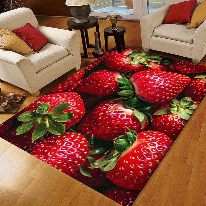 Crystal Velvet Non-Slip Strawberry Print Carpet - 100% Polyester, Vibrant Red Strawberries Design, Soft & Durable Floor 60x90cm
Crystal Velvet Non-Slip Strawberry Print Carpet - 100% Polyester, Vibrant Red Strawberries Design, Soft & Durable Floor 60x90cm