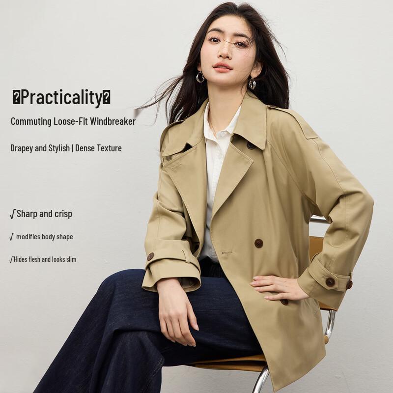 Women s Commuter Elegant Double-Breasted Trench Coat L
Women s Commuter Elegant Double-Breasted Trench Coat L