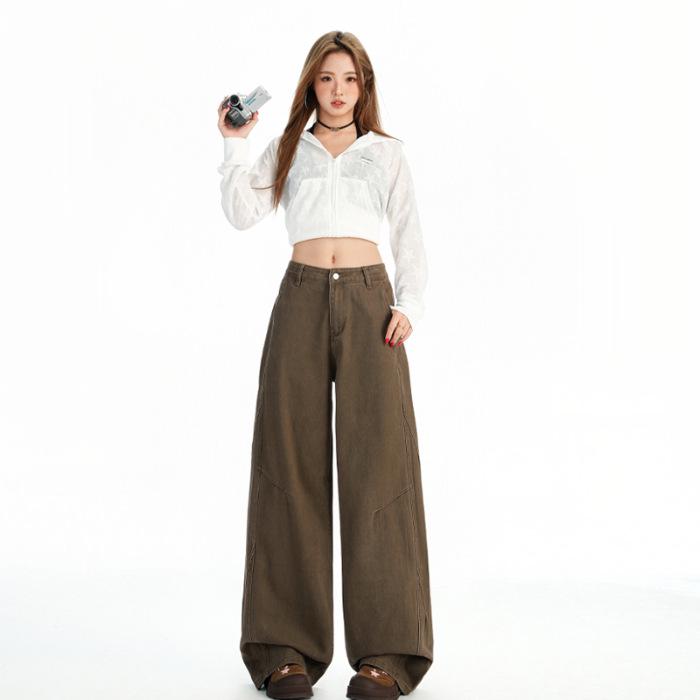 Women s Winter Brown Coffee Wide-Leg Jeans: Relaxed, Floor-Length, Slimming Fit Large
Women s Winter Brown Coffee Wide-Leg Jeans: Relaxed, Floor-Length, Slimming Fit Large